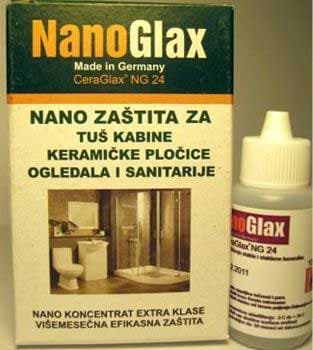 NanoGlax zaštita za pločice, ogledala, sanitarije i stakla