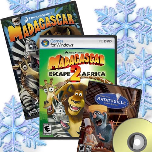PC Madagascar 1 i 2 + POKLON Ratatouille