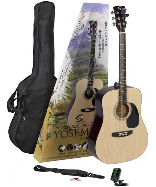 Akustična gitara sa torbom i štimerom SoundSation Yosemite-GP-NT Pack