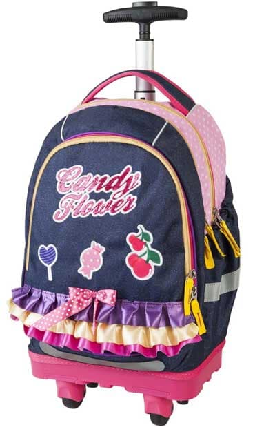 Target ranac sa teleskopskom ručkom i točkićima Smart Candy Flower 17917