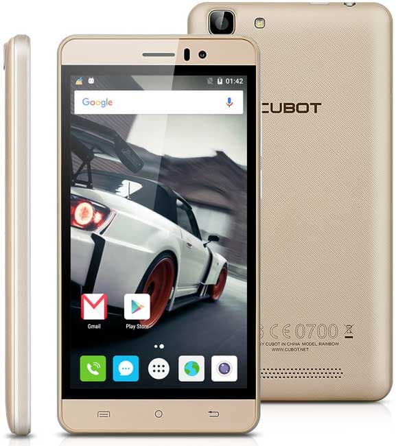 Dual SIM Mobilni telefon Cubot Rainbow Gold Android