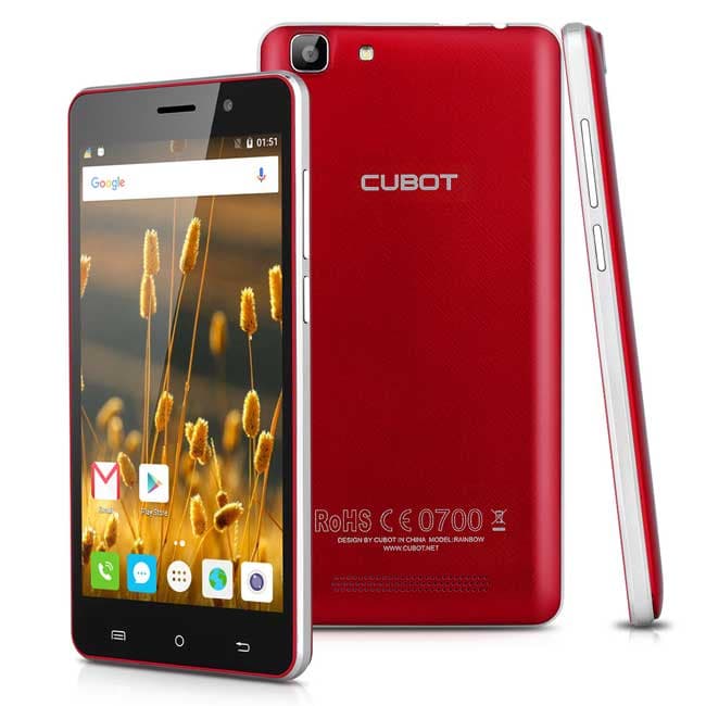 Dual SIM Mobilni telefon Cubot Rainbow Red Android