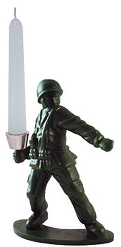 Metalni Svećnjak - Vojnik CH04