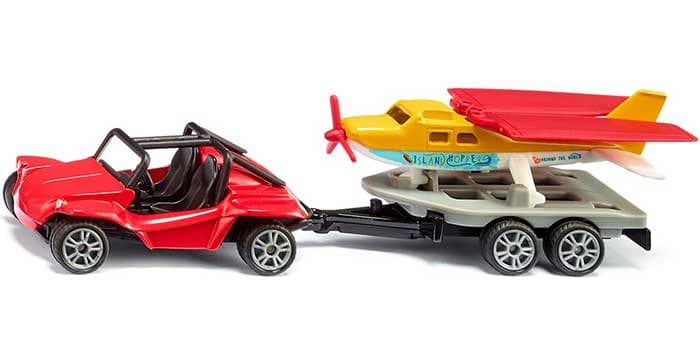 SIKU Automobilčić Buggy sa prikolicom i sportskim avionom 1696