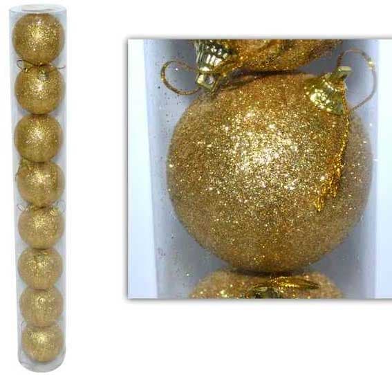 Ukrasi za novogodišnju jelku Kugle 8 komada JE000703