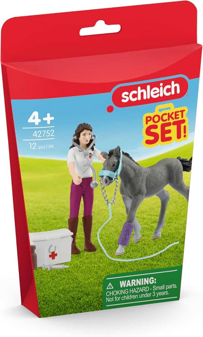 Schleich® Figurice Konji Veterinarka sa ždrebetom 42752