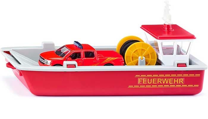 SIKU Igračke Vatrogasni brod i pikap džip Ford F150 2117