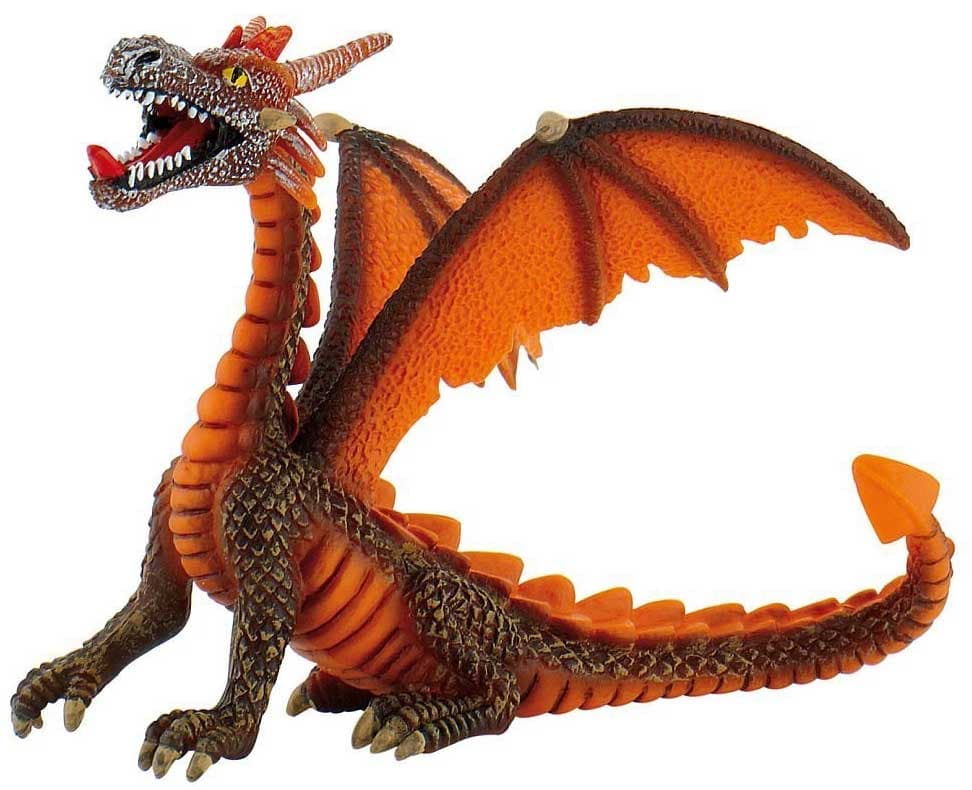 Bullyland Svet fantazije - Figurica Narandžasti zmaj 75595 d
