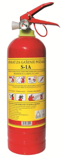 Protivpožarni aparat Autopractic S-1A 1kg