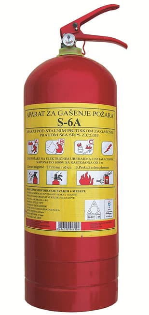 Protivpožarni aparat Autopractic S-6A 6kg