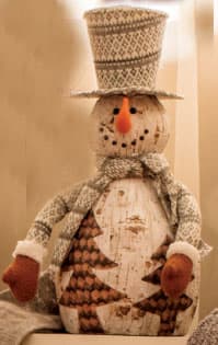 Novogodišnja Dekoracija Sneško Figura