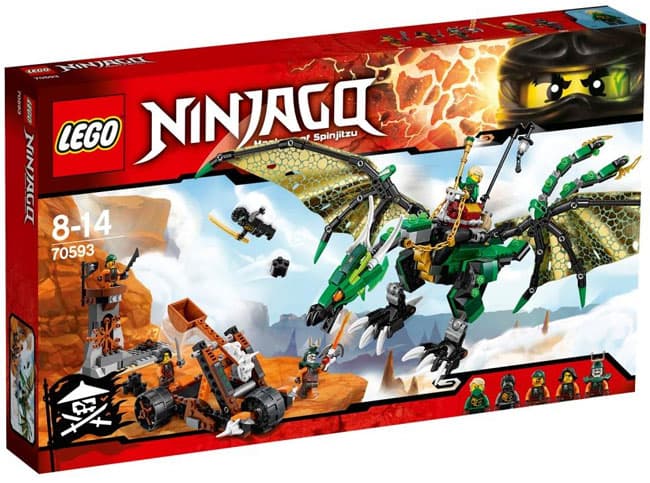 LEGO® NINJAGO kocke Green NRG Dragon LE70593