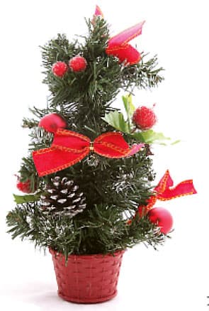 Ukrašena Jelka u Saksiji - 50 cm