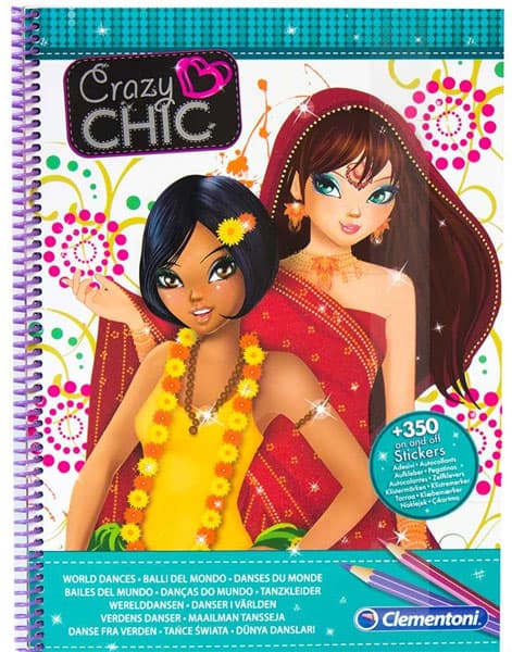 Clementoni Crazy Chic Kreativni blok sa stikerima Ples CL15983