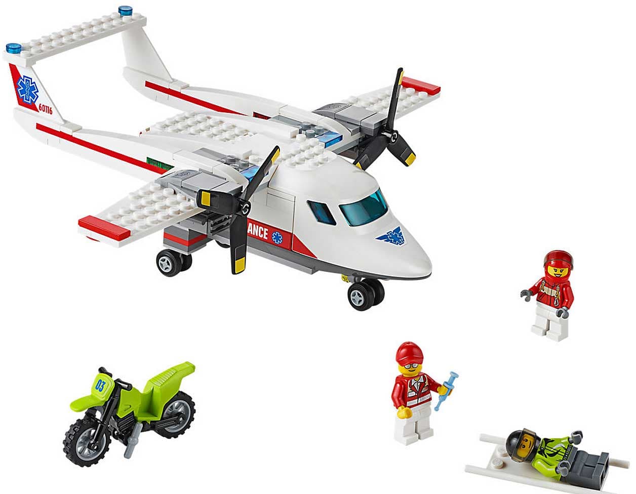 LEGO® City kockice Moćna vozila - Ambulantni avion LE60116