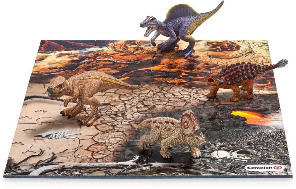 Schleich Figurice Dinosaurusi 4 kom.  na puzzle podlozi 42212