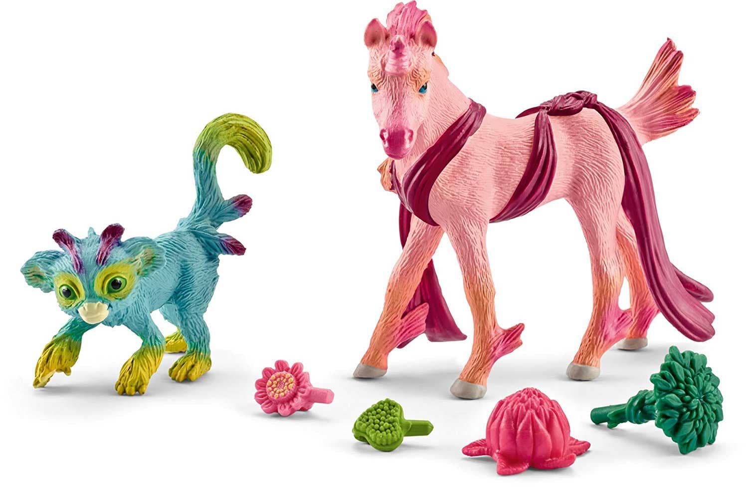 Schleich Figurice Bayala - Čarobne dugine životinje Apalu i Miriel 41439