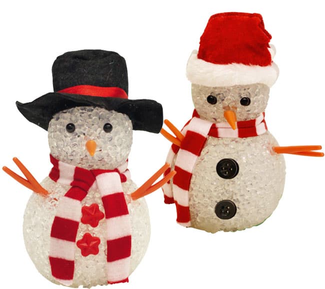 Svetleći Sneško Belić sa multikolor LED diodom 2 kom