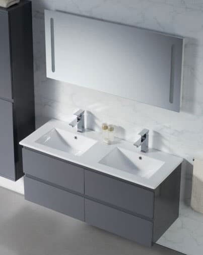 Set nameštaja za kupatilo Modena 1200 Tamno siva