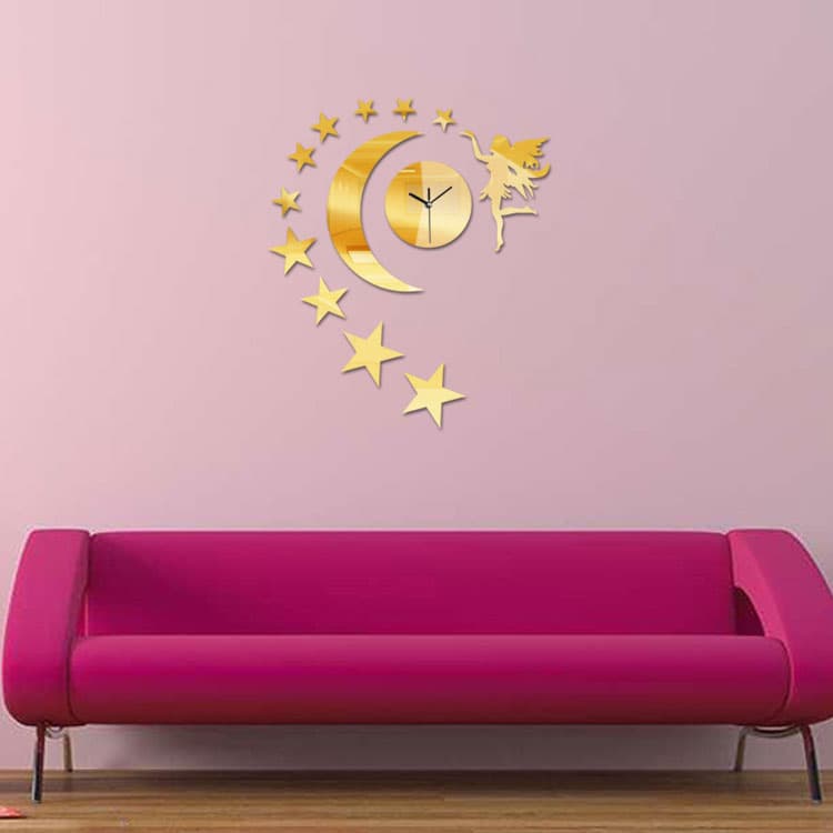 Samolepljivi Akrilni Zidni Sat Sa Zidnom Dekoracijom A8002G