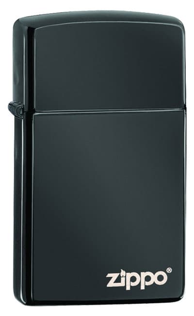 Zippo upaljač Slim® Ebony Zippo Logo Z28123ZL