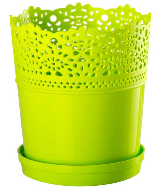 Saksija Dentelle 16 svetlo zelena