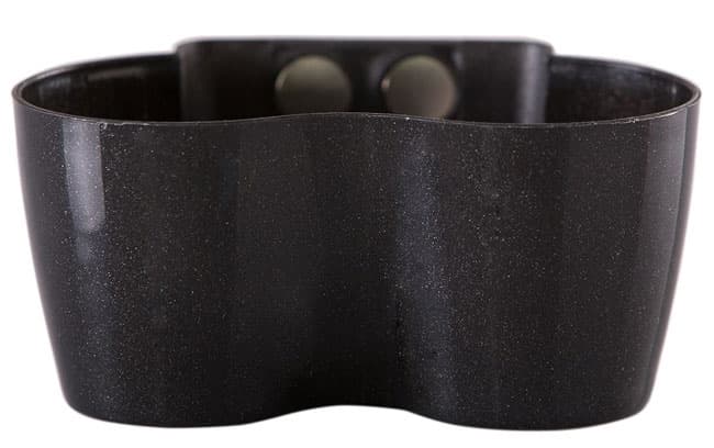 Saksija sa magnetom za malo cveće Magnetika Twin crna