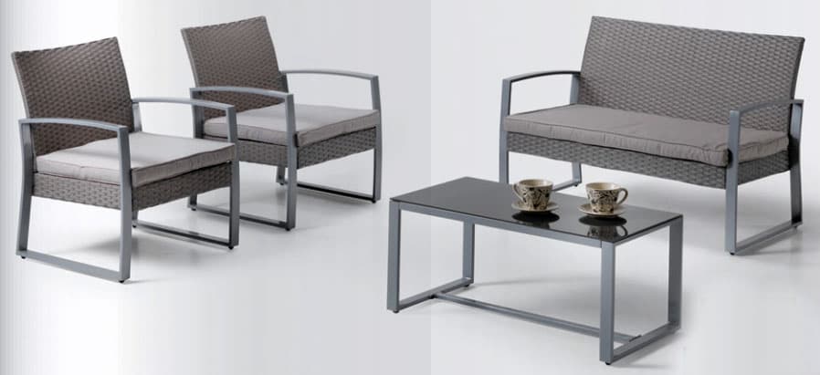 Garnitura Za Dvorište i Terasu Aluminijum - Wicker Ratan