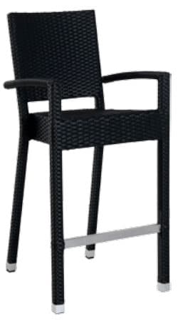 Baštenska Barska Stolica Sa Naslonom i Rukonaslonom