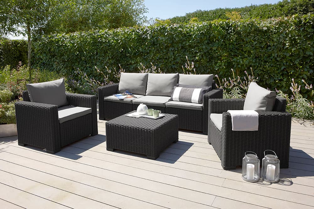 Baštenska Garnitura California Grafit