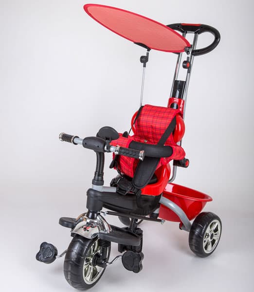 Dečiji tricikl sa tendom 02 crveni KR02