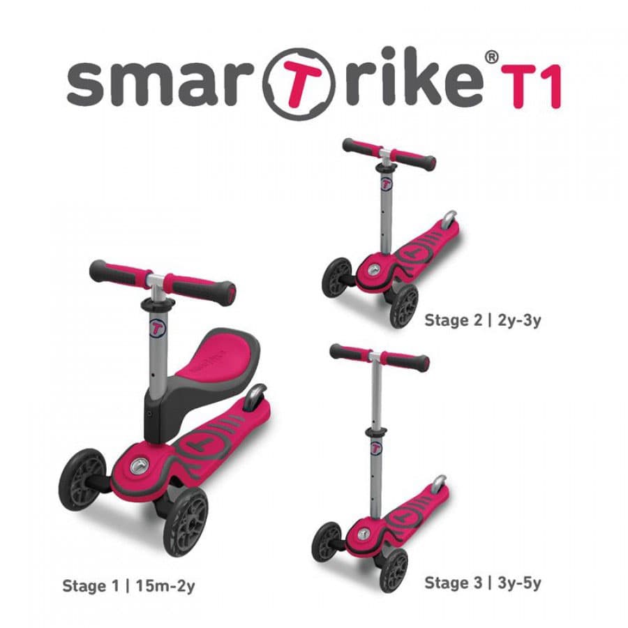 Smart Trike Trotinet 3u1  T Scooter T1 Pink 2020200