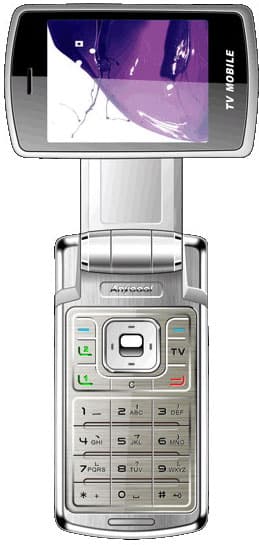 Mobilni telefon DualSIM Anycool V868 sa tv i fm prijemnikom i obrtnim ekranom - Silver
