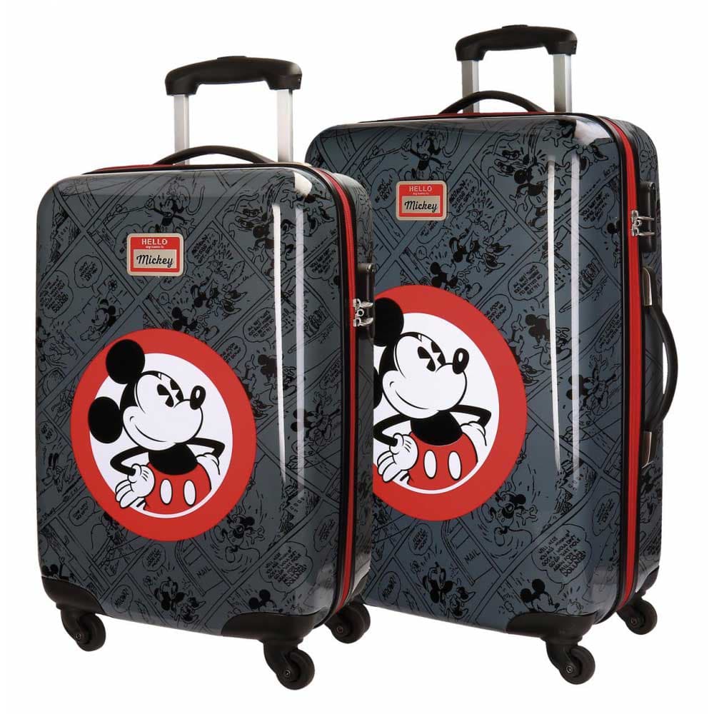 Disney Set kofera ABS 55cm i 68cm Hello Mickey Negro 30.319.61
