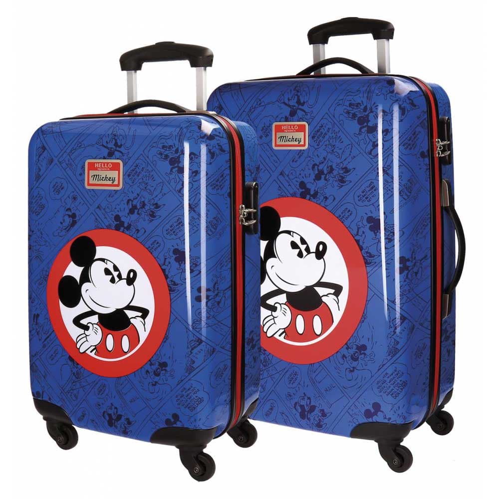 Disney Set kofera ABS 55cm i 68cm Hello Mickey Azul 30.319.63