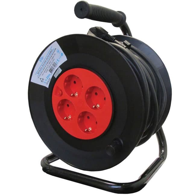 Produžni kabl na motalici sa šuko utičnicama 25m Elit EL6920