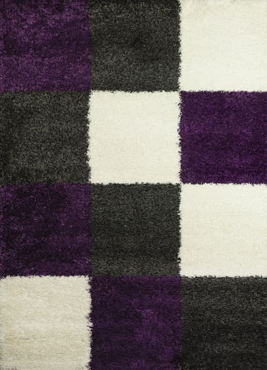 Tepih Ekol Shaggy 25 910 Grey Purple 120x170 cm