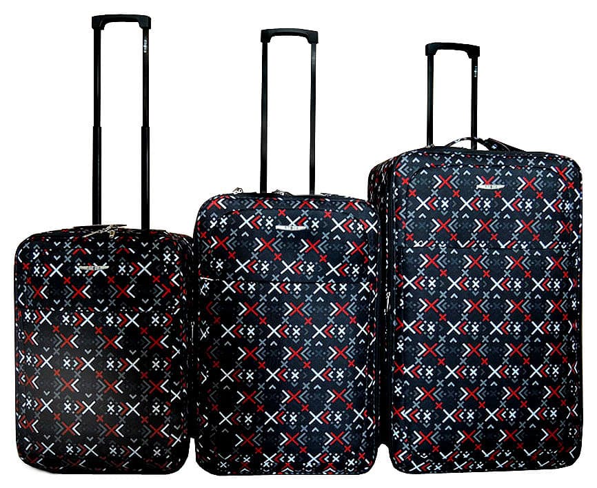 Komplet putnih kofera 71/61/51 cm Enova Marbella Black 504.140.80
