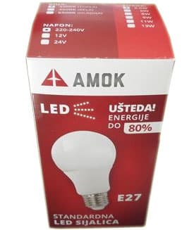 Led sijalica Amok E27 8W 4000K 610 lm