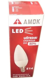 Led sijalica Amok E14 4W 3000K 300 lm