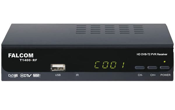 Set top box Falcom T-1400+RF prijemnik digitalnog TV signala DVB-T2