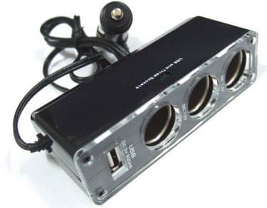 Razdelnik za upaljač u automobilu 3 + USB