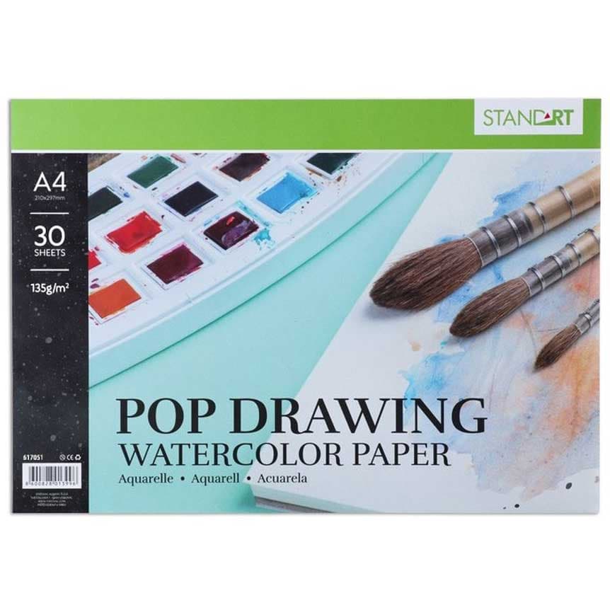 Blok za akvarel i gvaš A4 format 30 listova StandArt 617051
