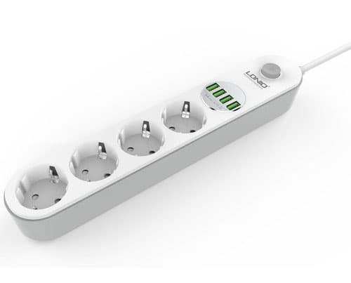 Produžni kabl Siyoteam LDNIO 4 šuko 4 USB 2500W 2m 028416