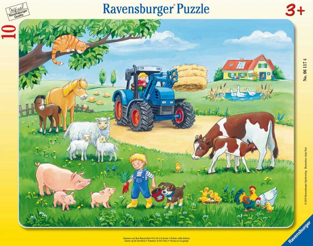 Ravensburger puzzle 10 delova - Zivotinje na ranču 06117