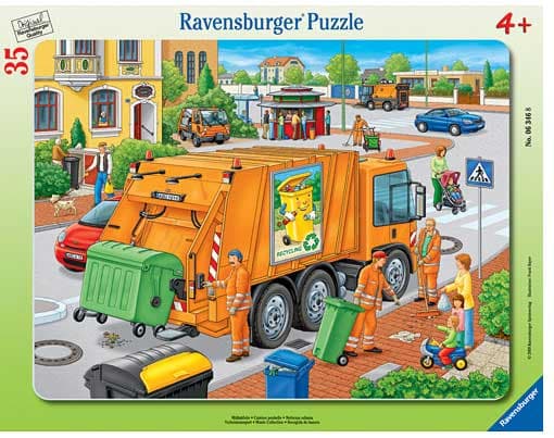 Ravensburger puzzle 35 delova - Đubretari u gradu 06346