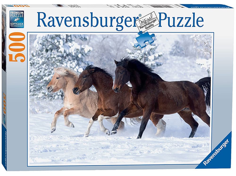 Ravensburger Puzzle 500 delova - Gallop in the Snow 14140
