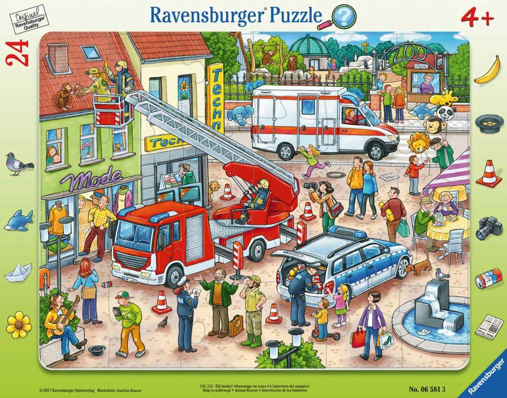 Ravensburger puzzle 24 dela -  Spasavanje životinja 06581