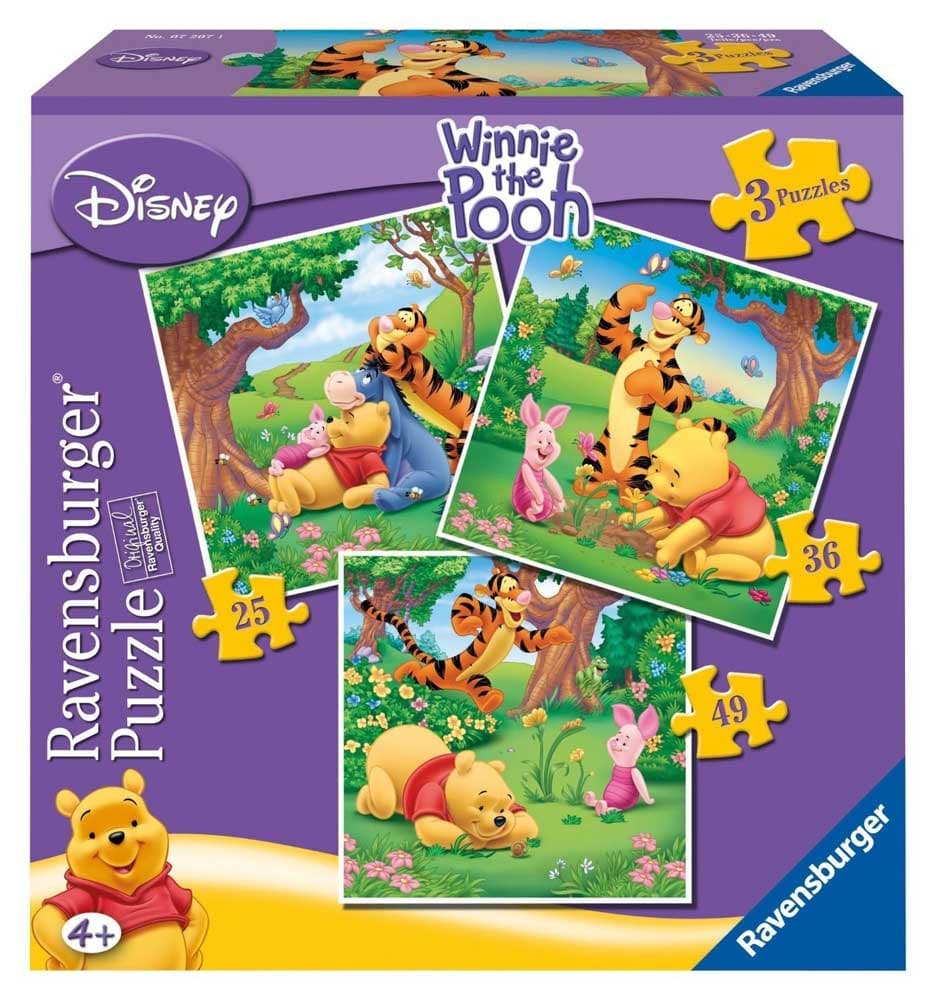 Ravensburger puzzle 110 delova - 3u1 Winnie the Pooh 07207