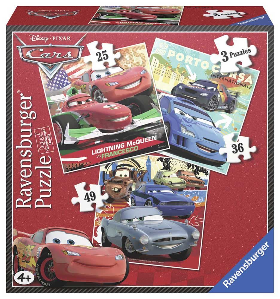 Ravensburger puzzle 110 delova - 3u1 Disney Cars 07258